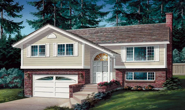 Full Rendering for House Plan #510660