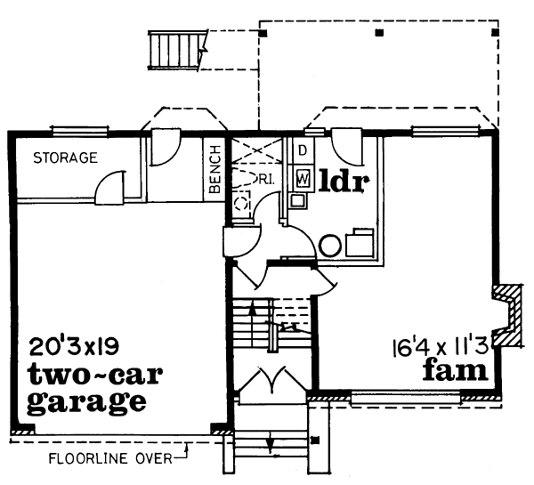 Basement Plan for House Plan #510660