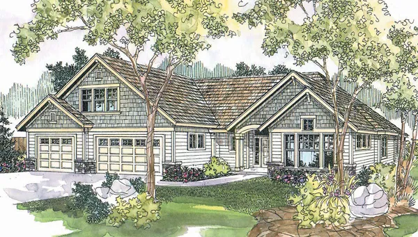 Full Rendering for House Plan #349503