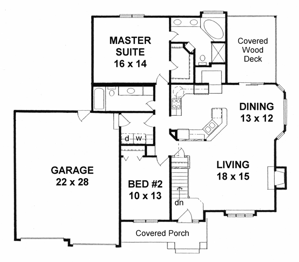 Main Floor Plan for House Plan #353331