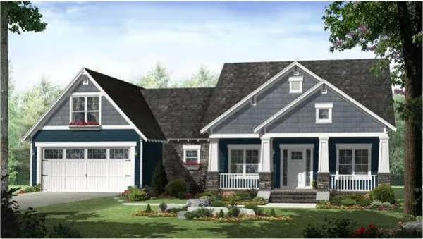 Full Rendering for House Plan #217361