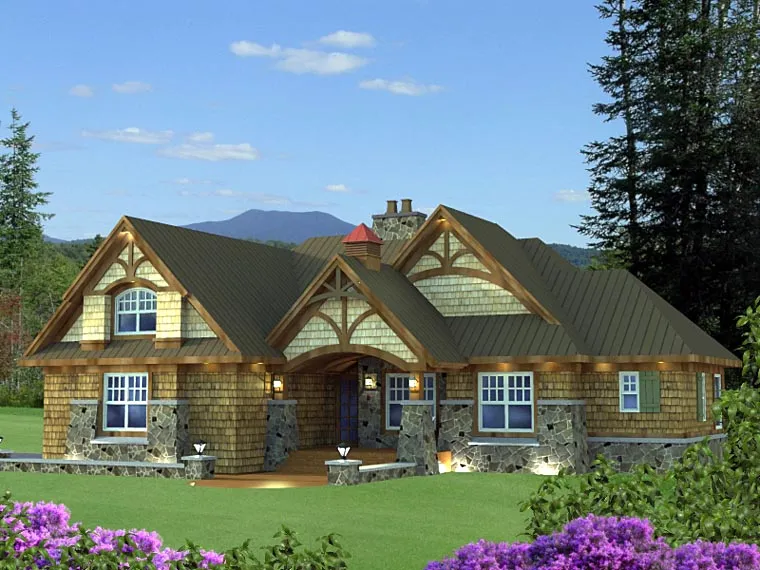 Full Rendering for House Plan #285264