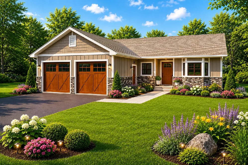 Full Rendering for House Plan #222167