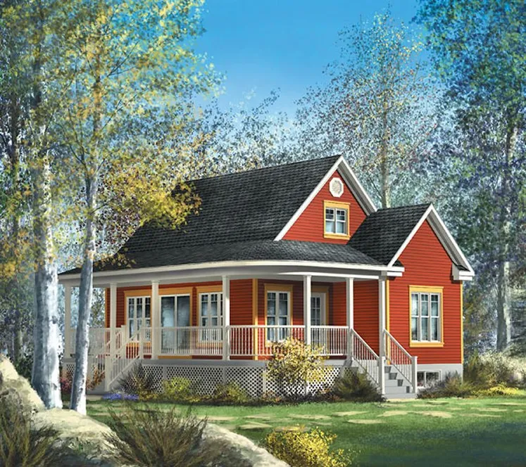 Full Rendering for House Plan #172026