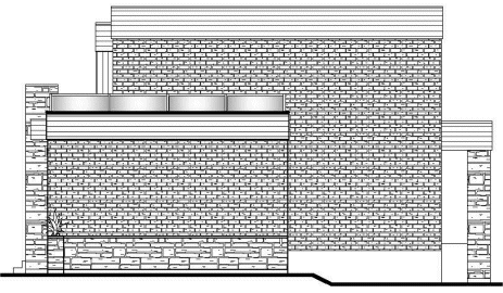 Right Elevation for House Plan #420870