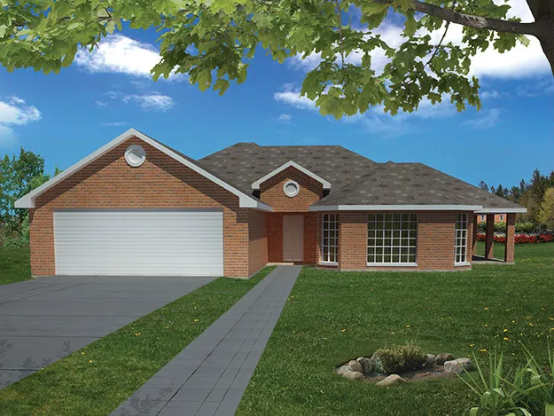 Full Rendering for House Plan #567300