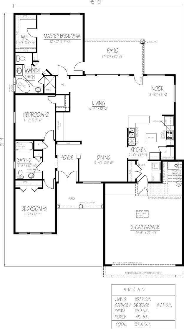 Main Floor Plan for House Plan #561500