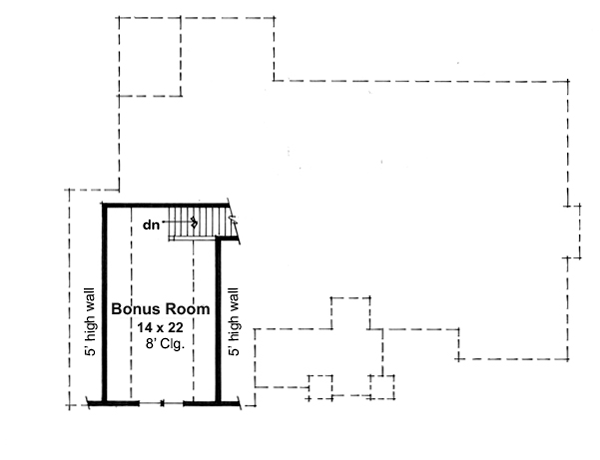 Attic Plan for House Plan #284171