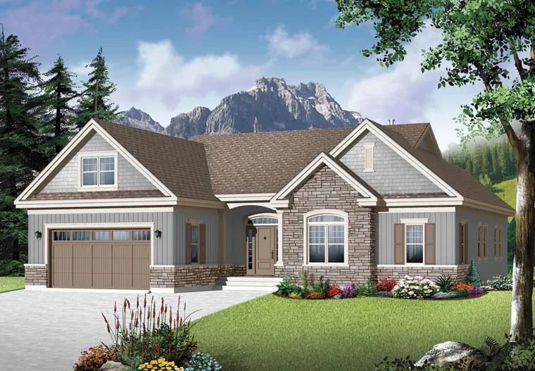 Full Rendering for House Plan #146223