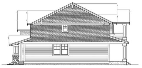 Right Elevation for House Plan #337832