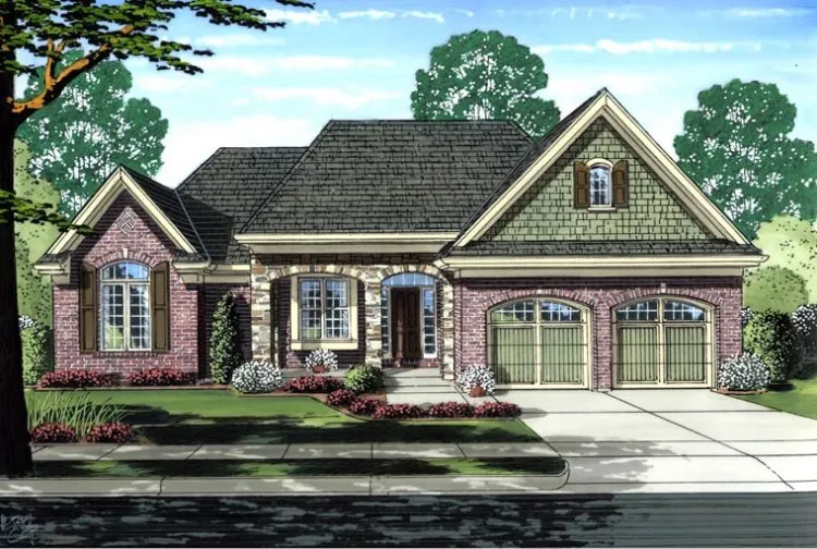 Full Rendering for House Plan #530426
