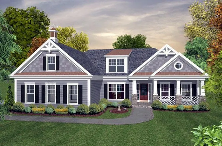 Full Rendering for House Plan #271271