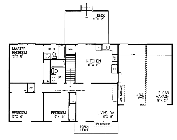 Main Floor Plan for House Plan #520107