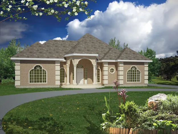 Full Rendering for House Plan #564700
