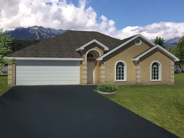 Full Rendering for House Plan #561010