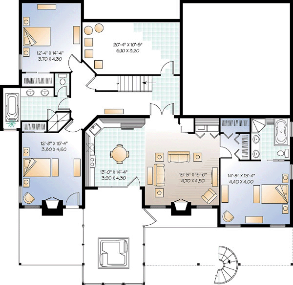 Basement Plan for House Plan #144293