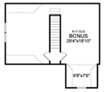 Second Floor Plan for House Plan #622021