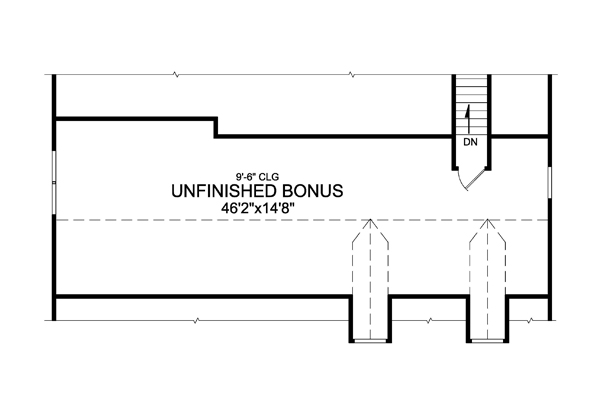 Attic Plan for House Plan #620231