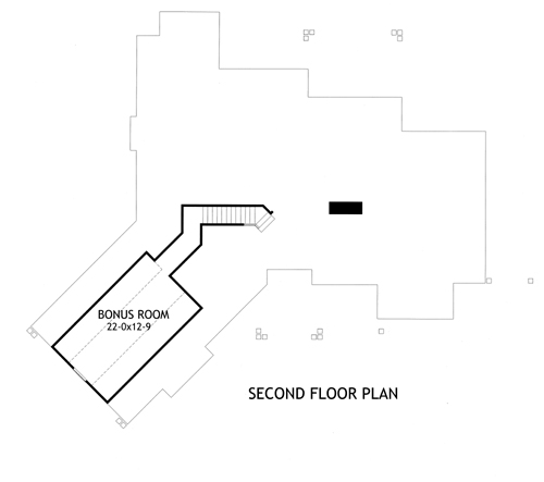 Attic Plan for House Plan #641902