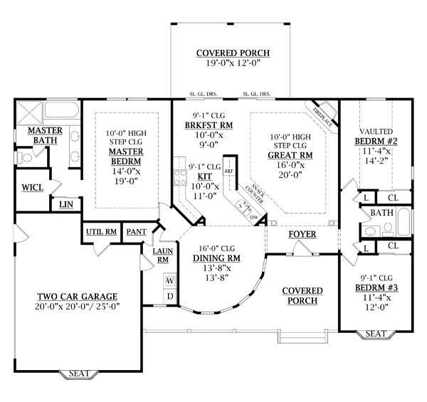 Main Floor Plan for House Plan #620081
