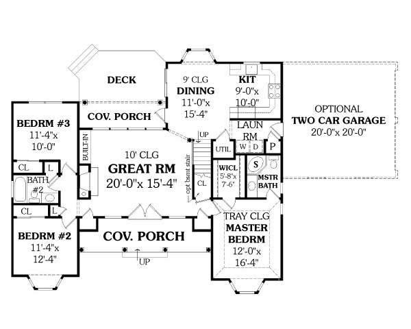 Main Floor Plan for House Plan #620831