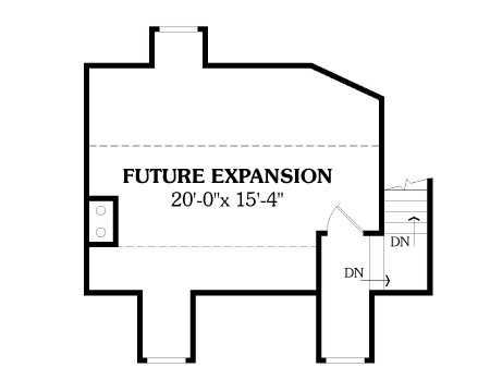Attic Plan for House Plan #620831