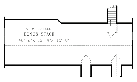 Attic Plan for House Plan #623971
