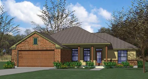 Full Rendering for House Plan #649231