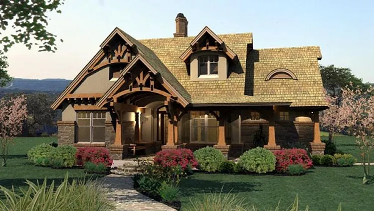 Full Rendering for House Plan #641241