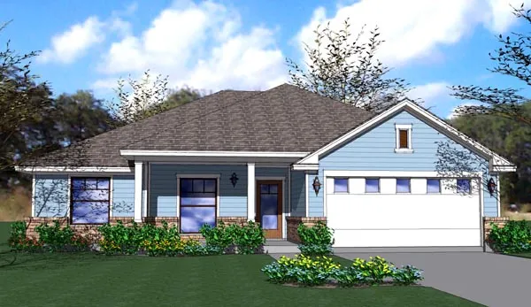 Full Rendering for House Plan #643551