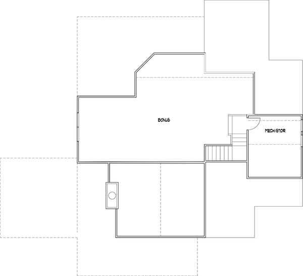 Attic Plan for House Plan #647561