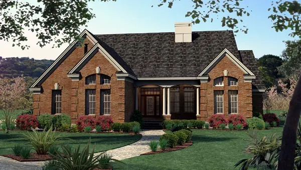 Full Rendering for House Plan #645761