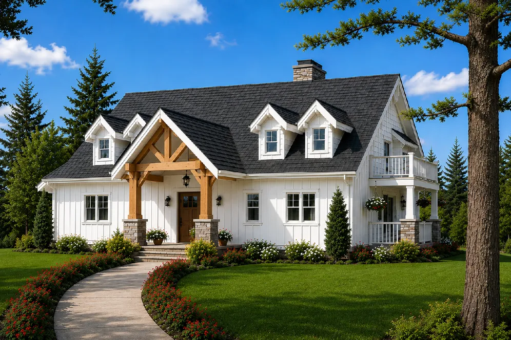 Full Rendering for House Plan #108245
