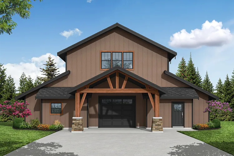 Full Rendering for House Plan #345871