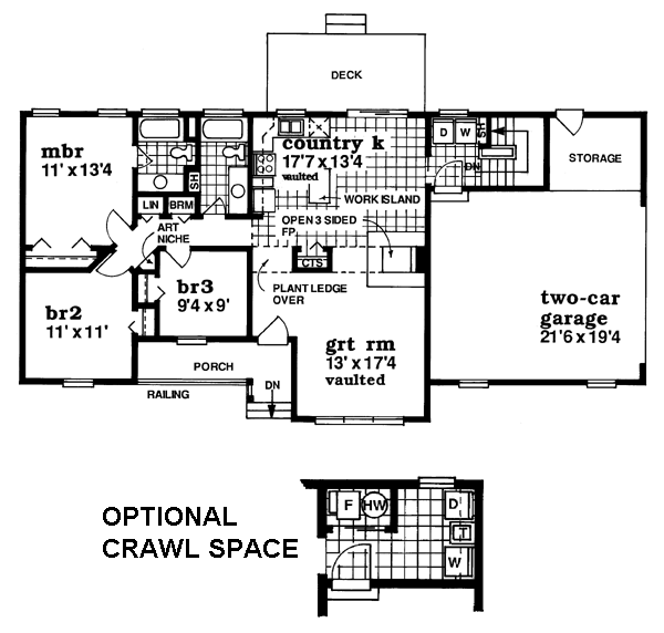 Main Floor Plan for House Plan #515621