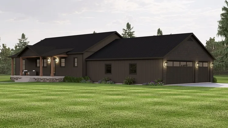 Full Rendering for House Plan #758271