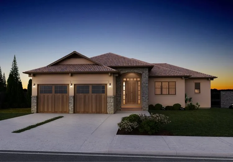 Full Rendering for House Plan #195406