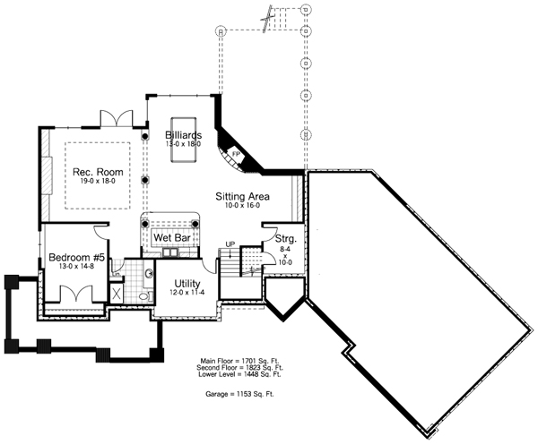 Basement Plan for House Plan #281153