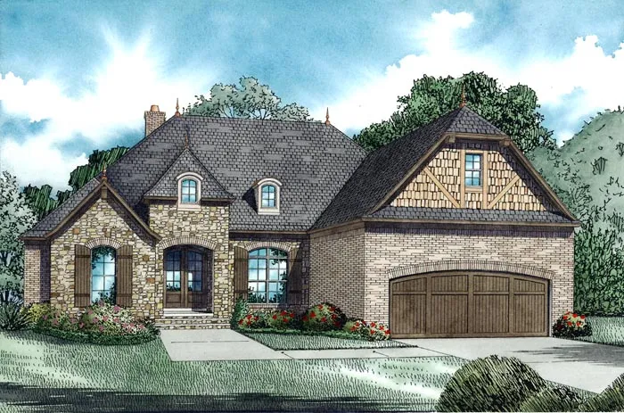 Full Rendering for House Plan #310041