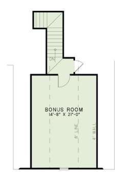 Attic Plan for House Plan #310041