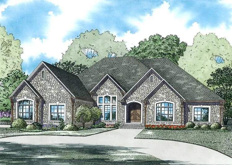 Full Rendering for House Plan #310331