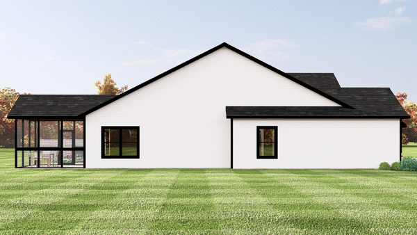 Left Elevation for House Plan #750353