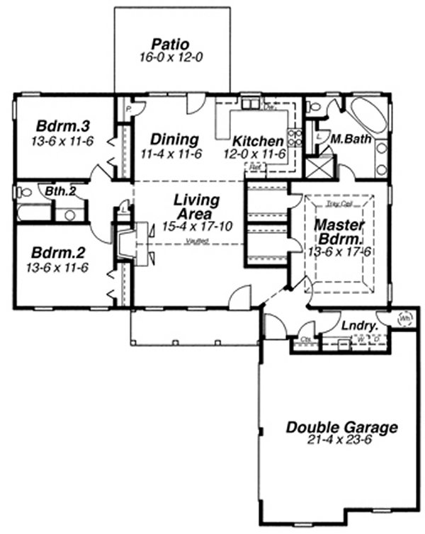 Main Floor Plan for House Plan #125761