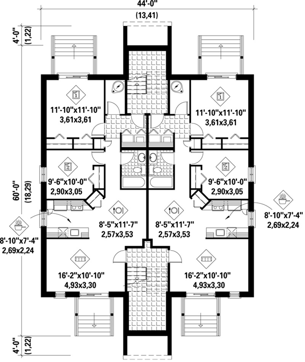 Basement Plan for House Plan #175446