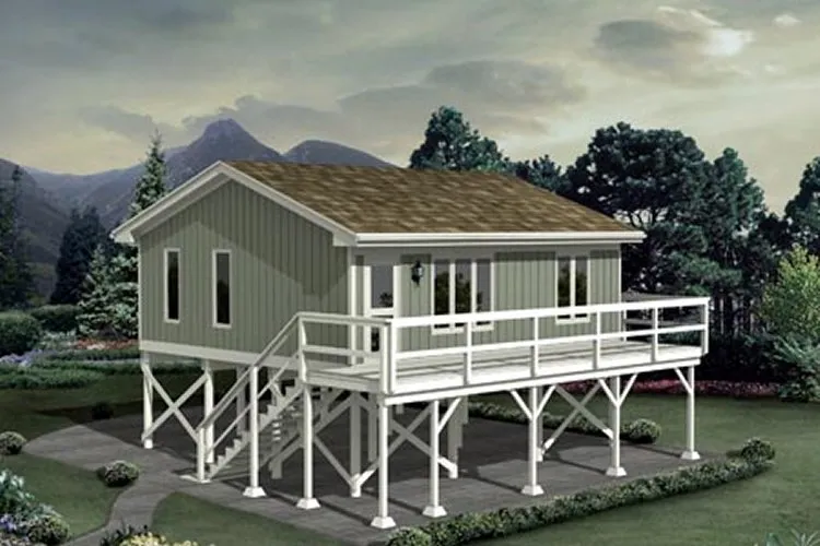 Full Rendering for House Plan #632760