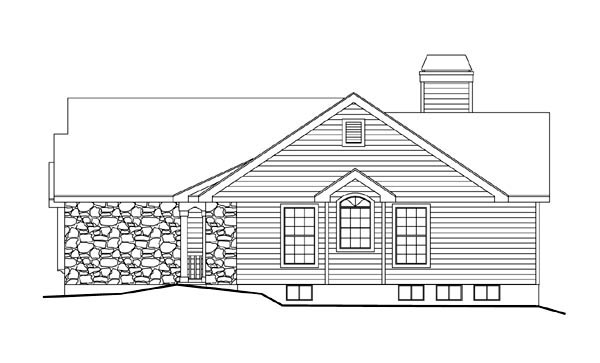 Right Elevation for House Plan #638421