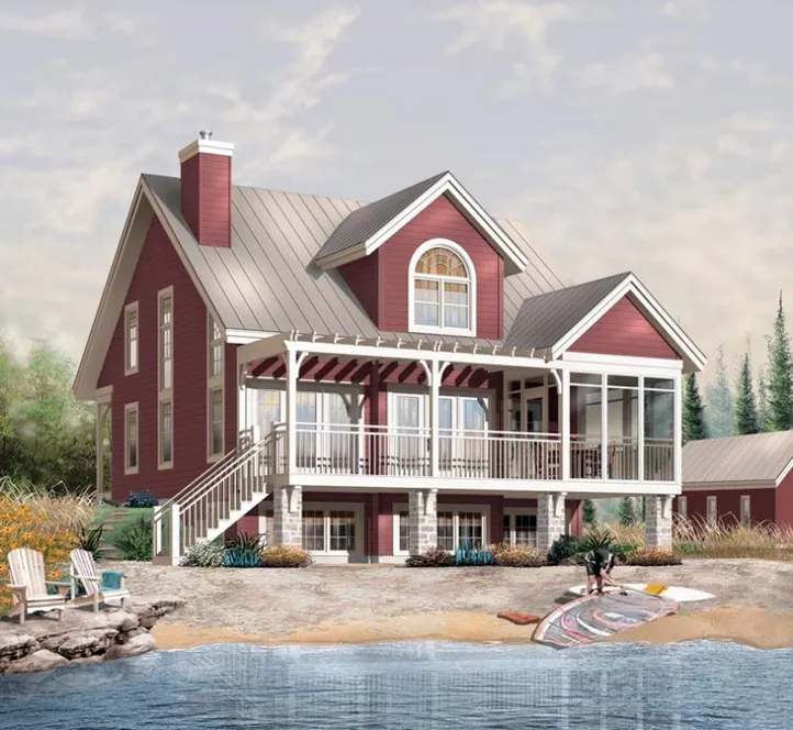 Full Rendering for House Plan #147393