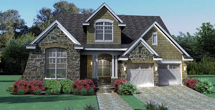 Full Rendering for House Plan #643412