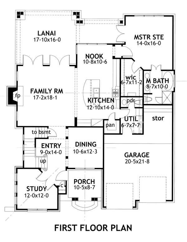Main Floor Plan for House Plan #643412