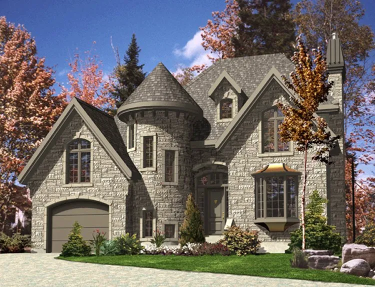 Full Rendering for House Plan #420161